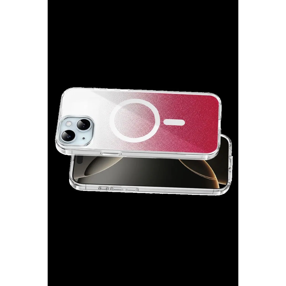 Onegif Apple İphone 14 Sora Simli Magsafe Kapak - Kırmızı görsel 3