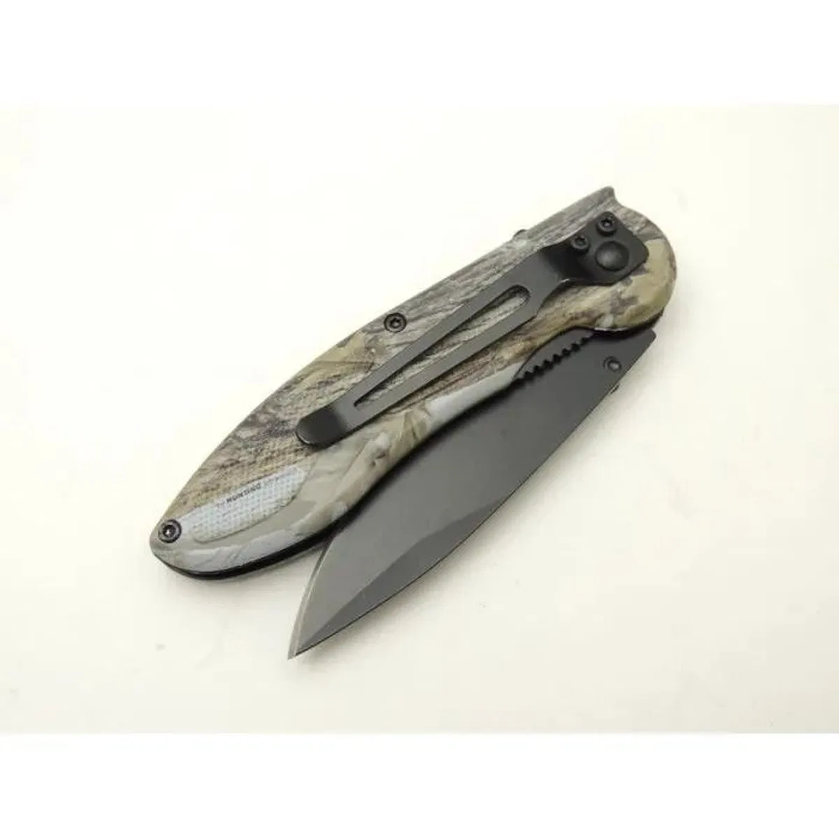 Çakı Yaprak Desenli 19, 5 Cm Yarı Otomatik, Kemerlikli görsel 2
