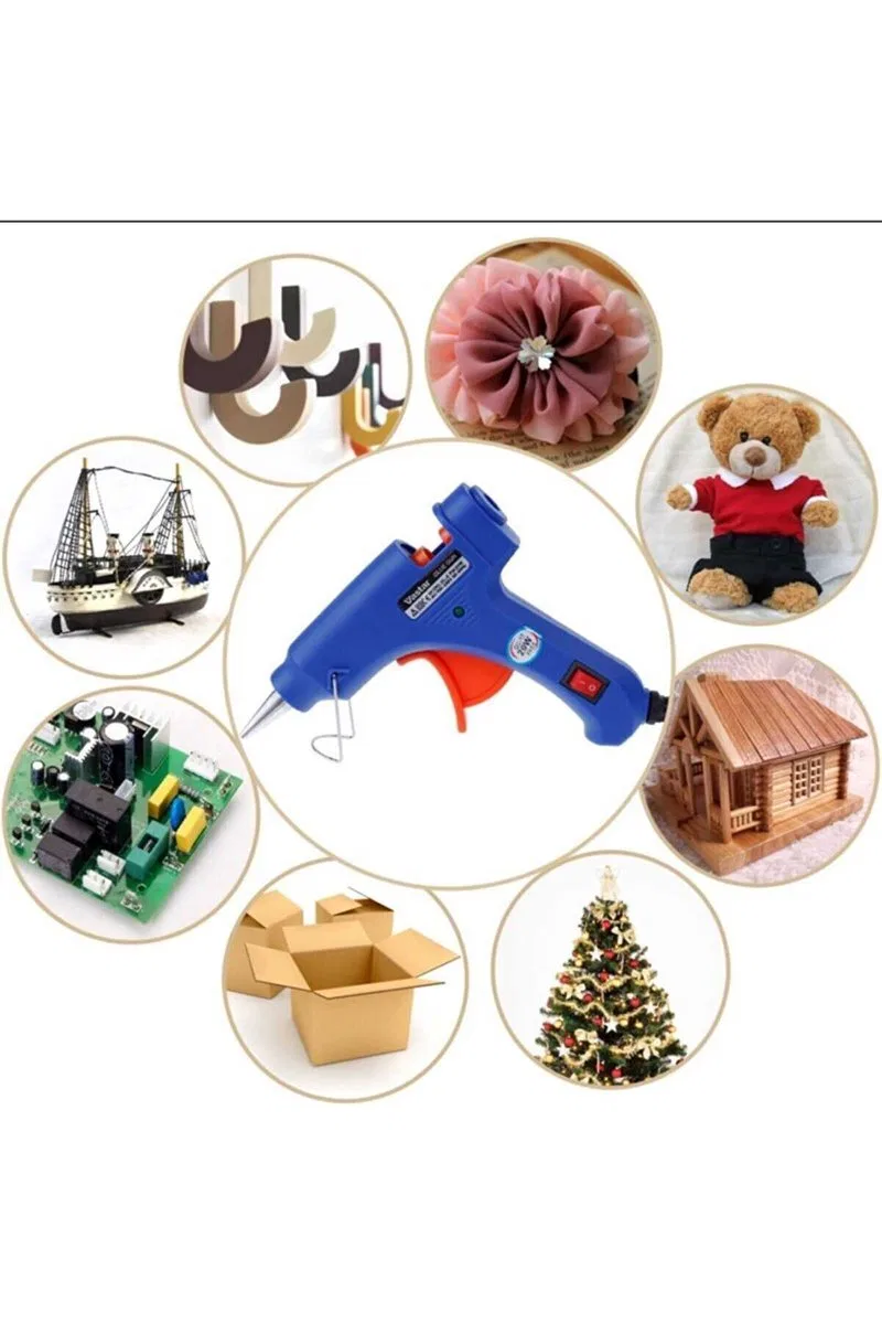 Dhgl Sıcak Silikon Işıklı Tetikli Mum Tutkal Tabancası 20w görsel 3