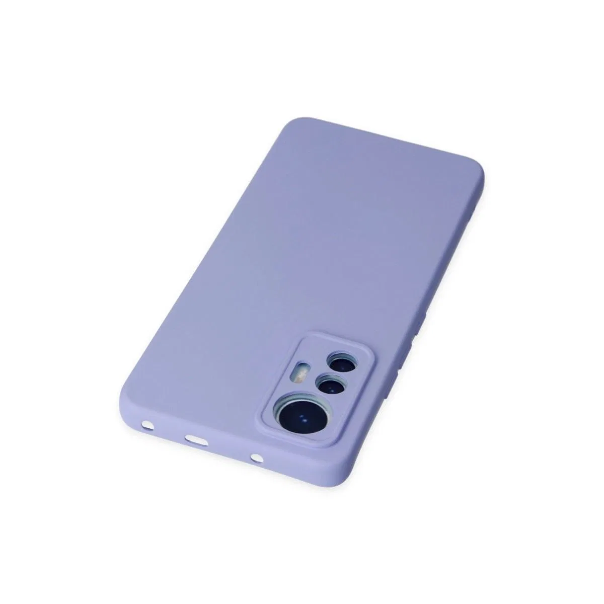 Xiaomi Mi 12 Lite Kılıf Nano İçi Kadife Silikon - Lila görsel 4