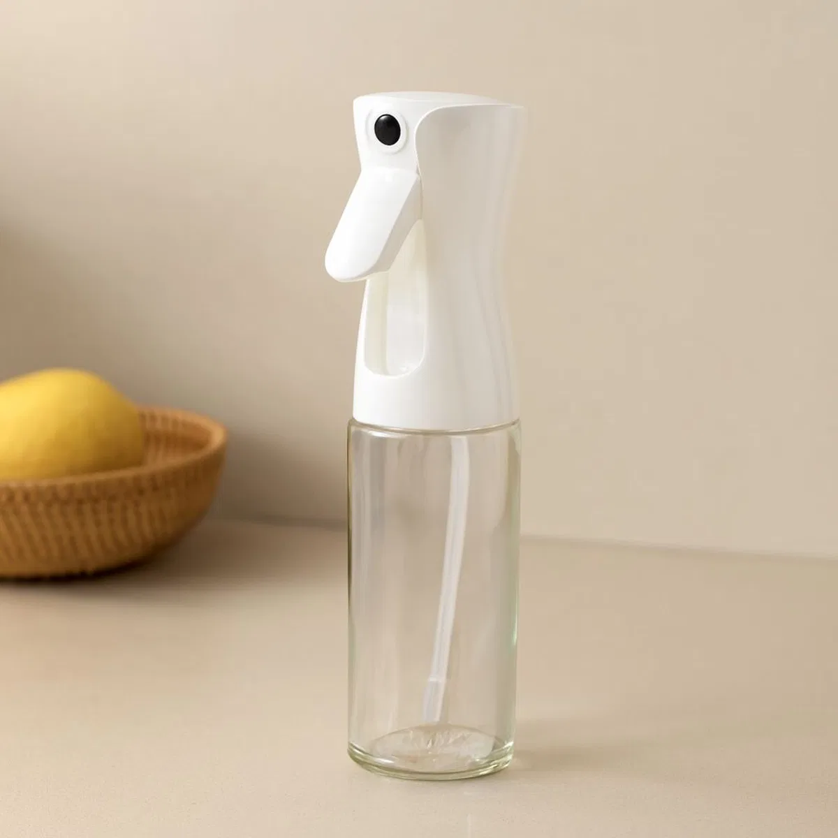 Cam Yağdanlık Sprey 220ml Siyah Beyaz Plastik Başlık
