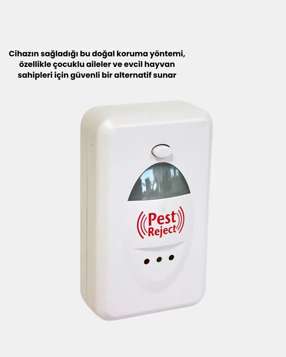 Ultrasonik Böcek ve Fare Kovucu – Doğa Dostu, Sessiz ve Etkili Savunma görsel 4