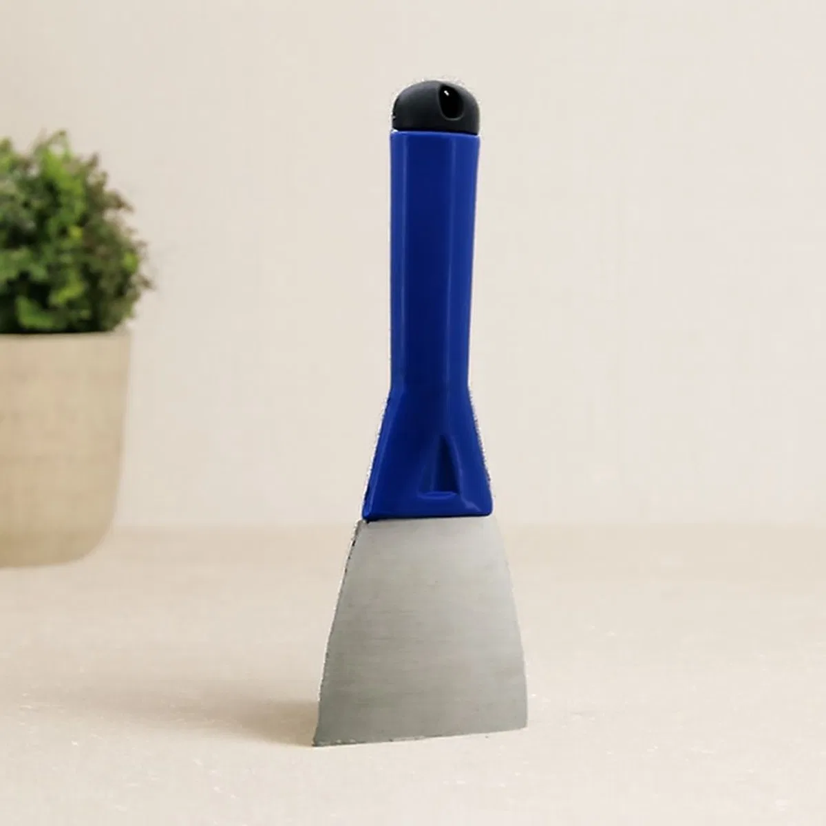 80 mm Metal Kazıma Spatulası (Plastik Saplı, Kapaklı)