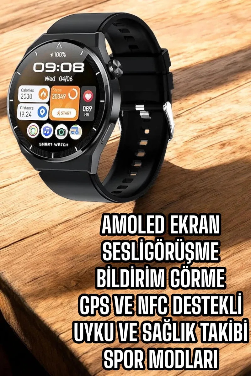 GT8 AKILLI SESLİ GÖRÜŞME YAPABİLEN SAAT görsel 2