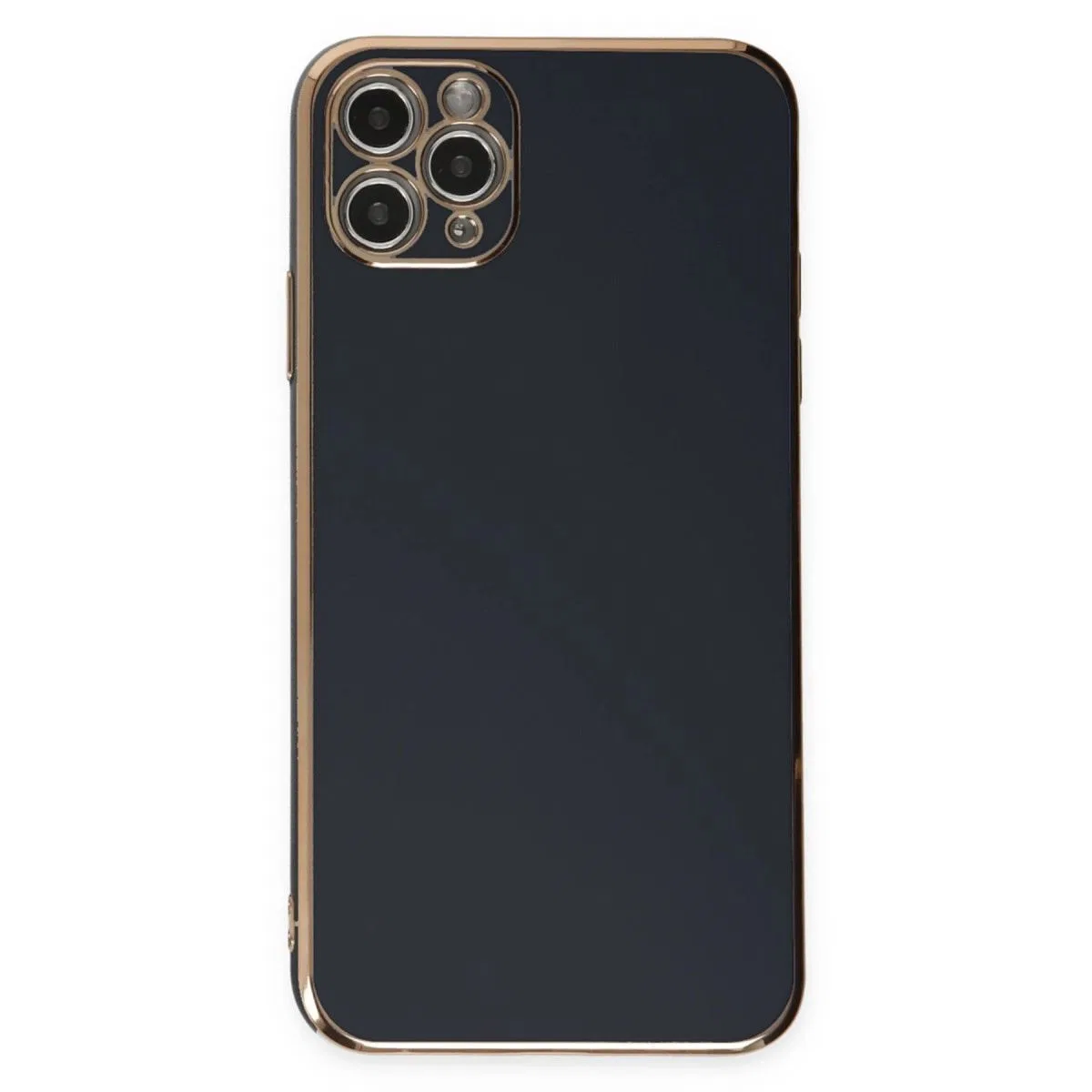 Apple İphone 11 Pro Max Kılıf Volet Silikon - Siyah görsel 3