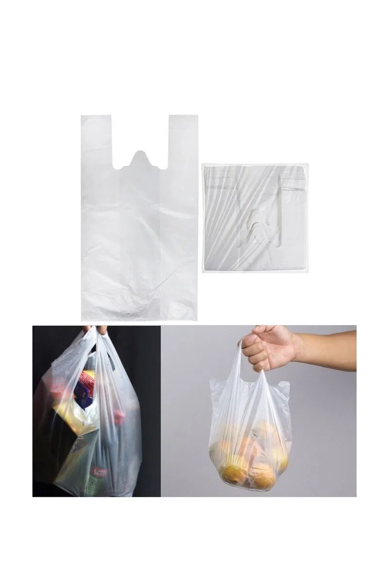 Şeffaf Atlet Poşet Orta Boy 28x50 cm 1 Paket Takriben 200 Adet görsel 3
