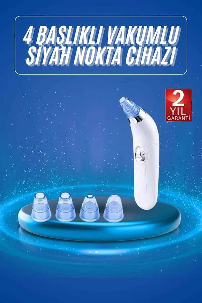 Vakumlu Siyah Nokta Ve Yüz Temizleme Cihazı 4 Başlıklı görsel 2