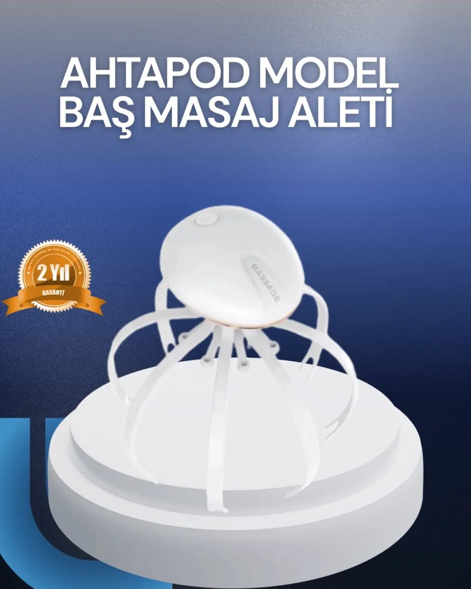3 Kademeli Elektrikli Kafa Masaj Aleti Stres Giderici Ev Tipi Masaj