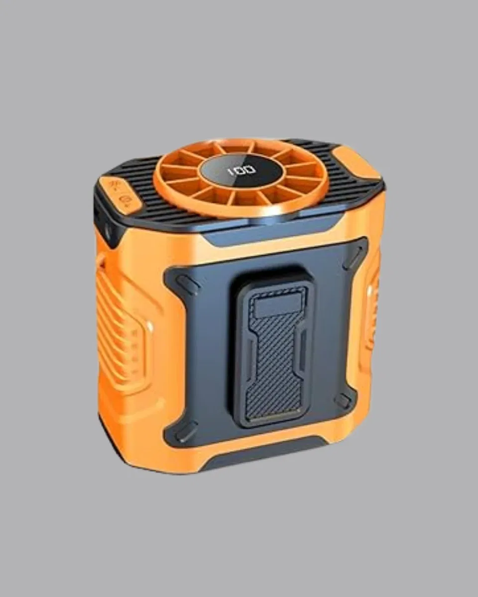 Turbo Mini Taşınabilir Fan – 100 Kademeli Dijital Hız Kontrolü ve Type-C Şarj görsel 3