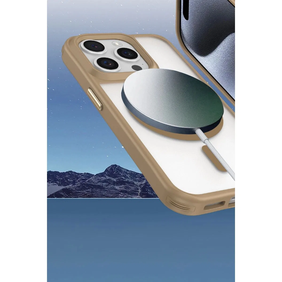 Apple İphone 14 Pro Max Kılıf Enka Magsafe Silikon Kılıf - Siyah görsel 3