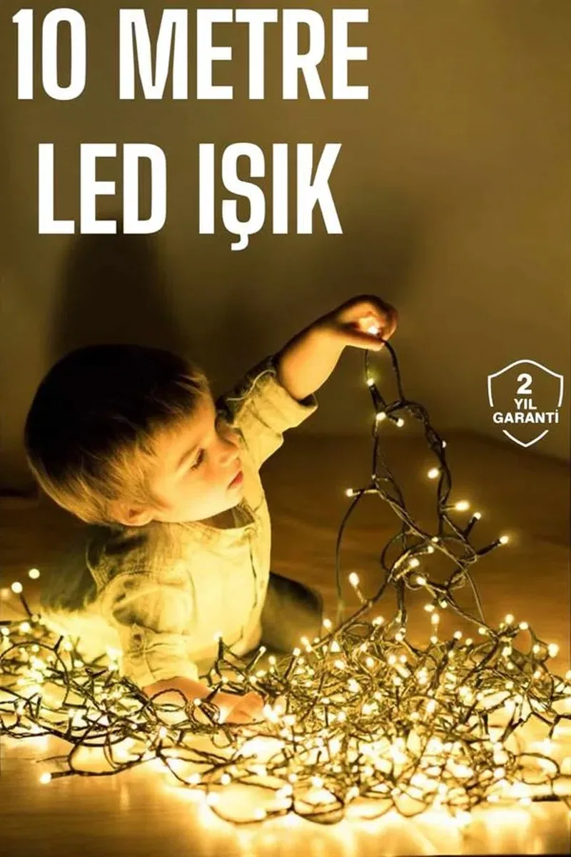 Gün Işığı 10 Metre Led Işık Şerit Led Süsleme Parti Malzemesi Yeni Nesil görsel 2