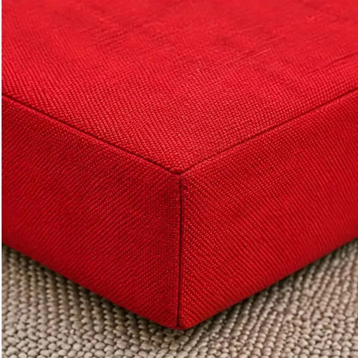Kedi Köpek Yatağı Kare Blok Minder · 50 × 50 × 7 cm · Kırmızı görsel 2
