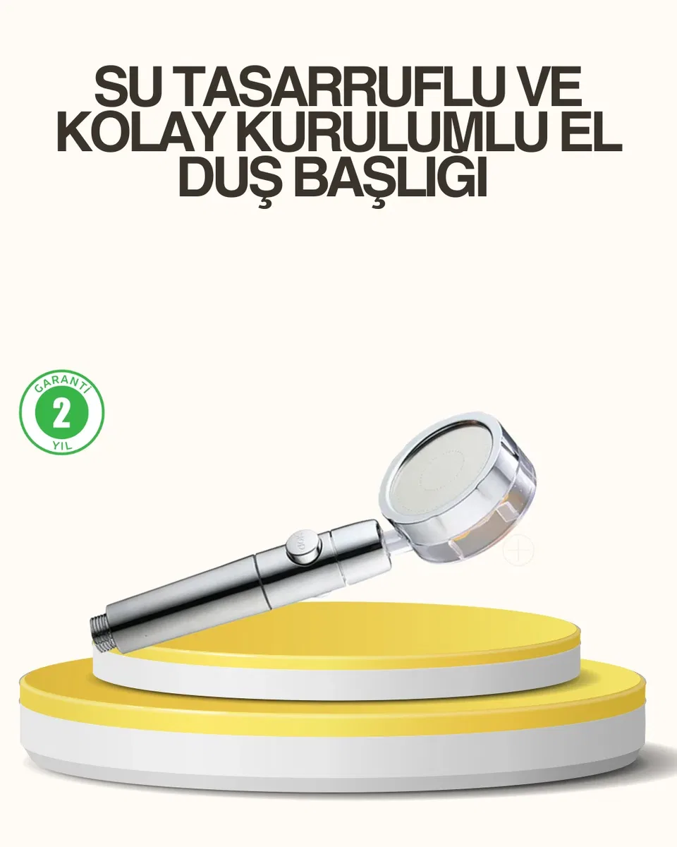Su Basıncını Artıran Sızdırmaz Duş Başlığı
