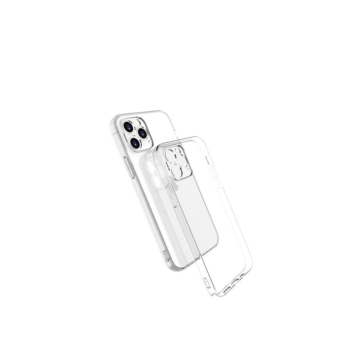 Apple İphone 13 Pro Max Kılıf Lüx Şeffaf Silikon görsel 4