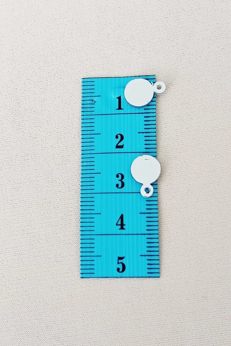 Oya Abiye Bileklik Kolye Pleksi Metalik Plastik Pul Gümüş Renk 24 gram 225 adet - BNC580 görsel 2
