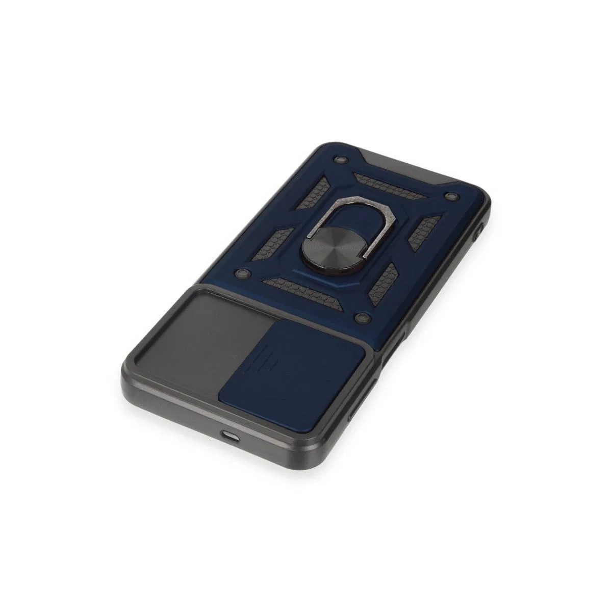 Samsung Galaxy M14 5g Kılıf Pars Lens Yüzüklü Silikon - Lacivert görsel 6
