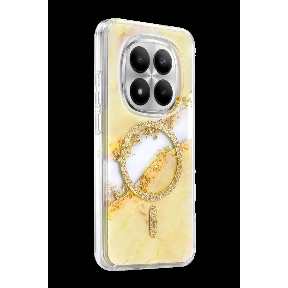 Onegif Xiaomi Redmi Note 15 Pro Plus 5g Lotus Simli Magsafe Kapak - Gümüş görsel 2