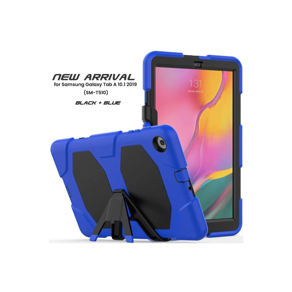 Samsung Galaxy T510 Tab A 10. 1 Kılıf Griffin Tablet Kapak - Mavi görsel 2