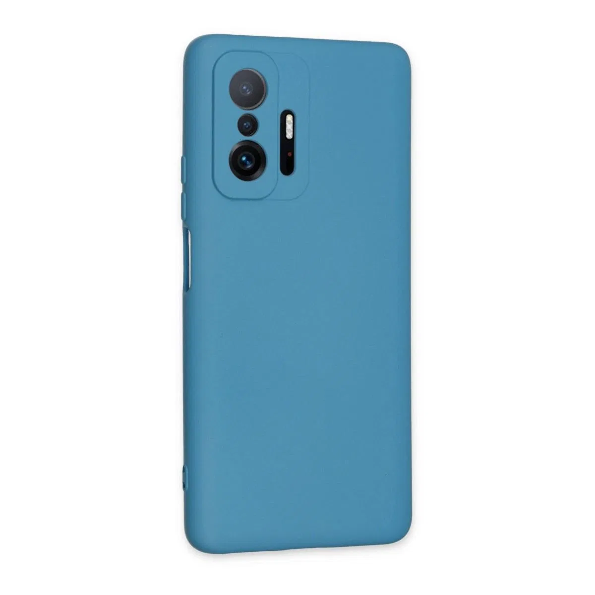 Xiaomi Mi 11t Pro Kılıf Nano İçi Kadife Silikon - Mavi görsel 2