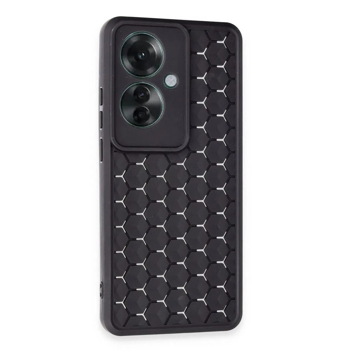 Oppo Reno 11f Kılıf Petek Silikon Kapak - Siyah görsel 2