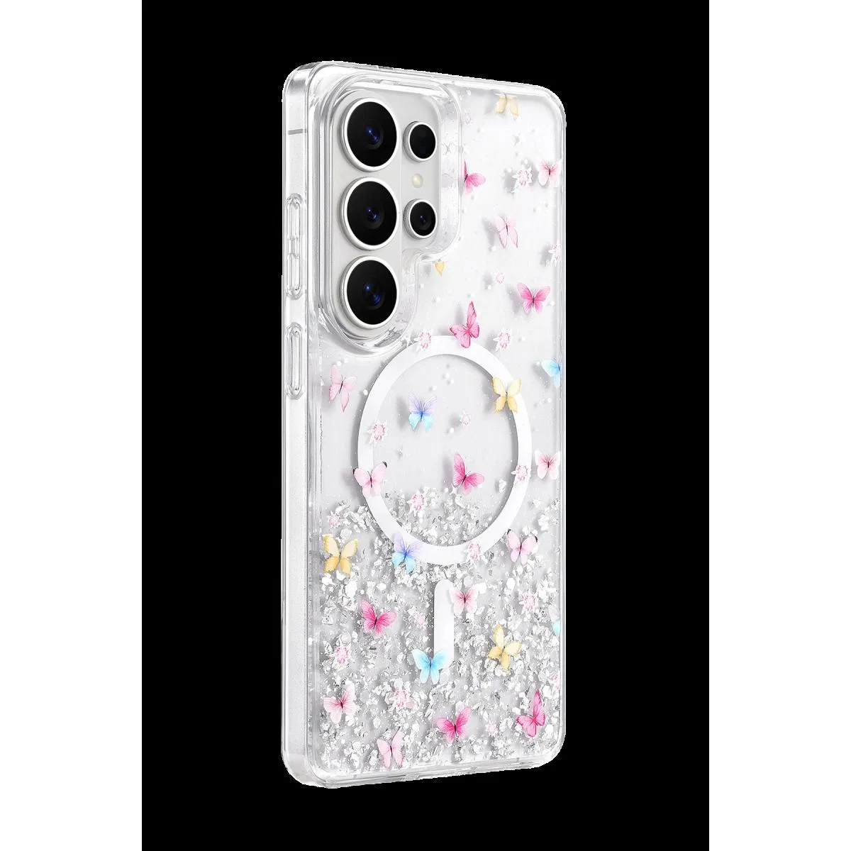 Onegif Samsung Galaxy S26 Ultra Misk Simli Magsafe Kapak - Desen 4