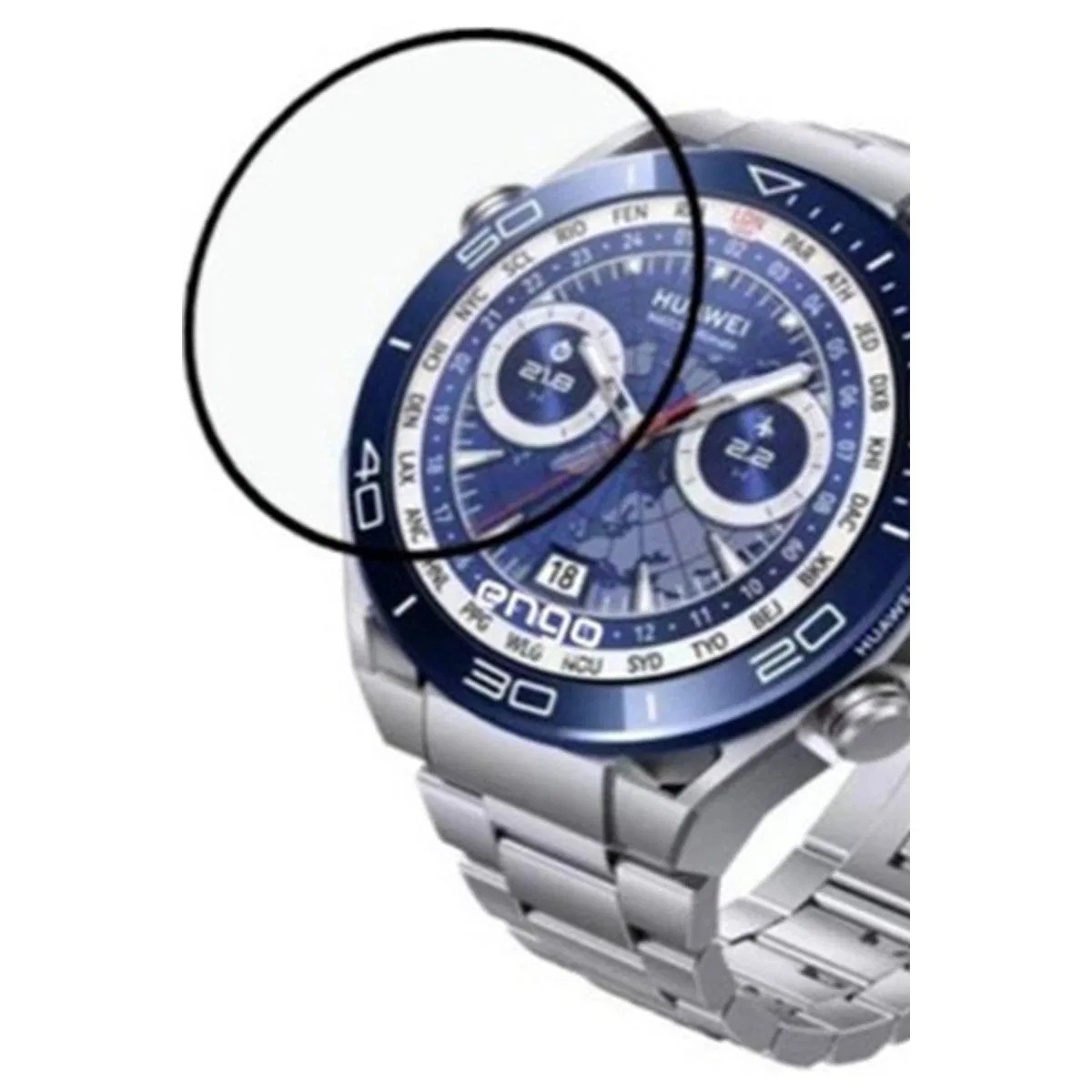 Huawei Watch Ultimate Polymer Nano Ekran Koruyucu - Şeffaf görsel 2