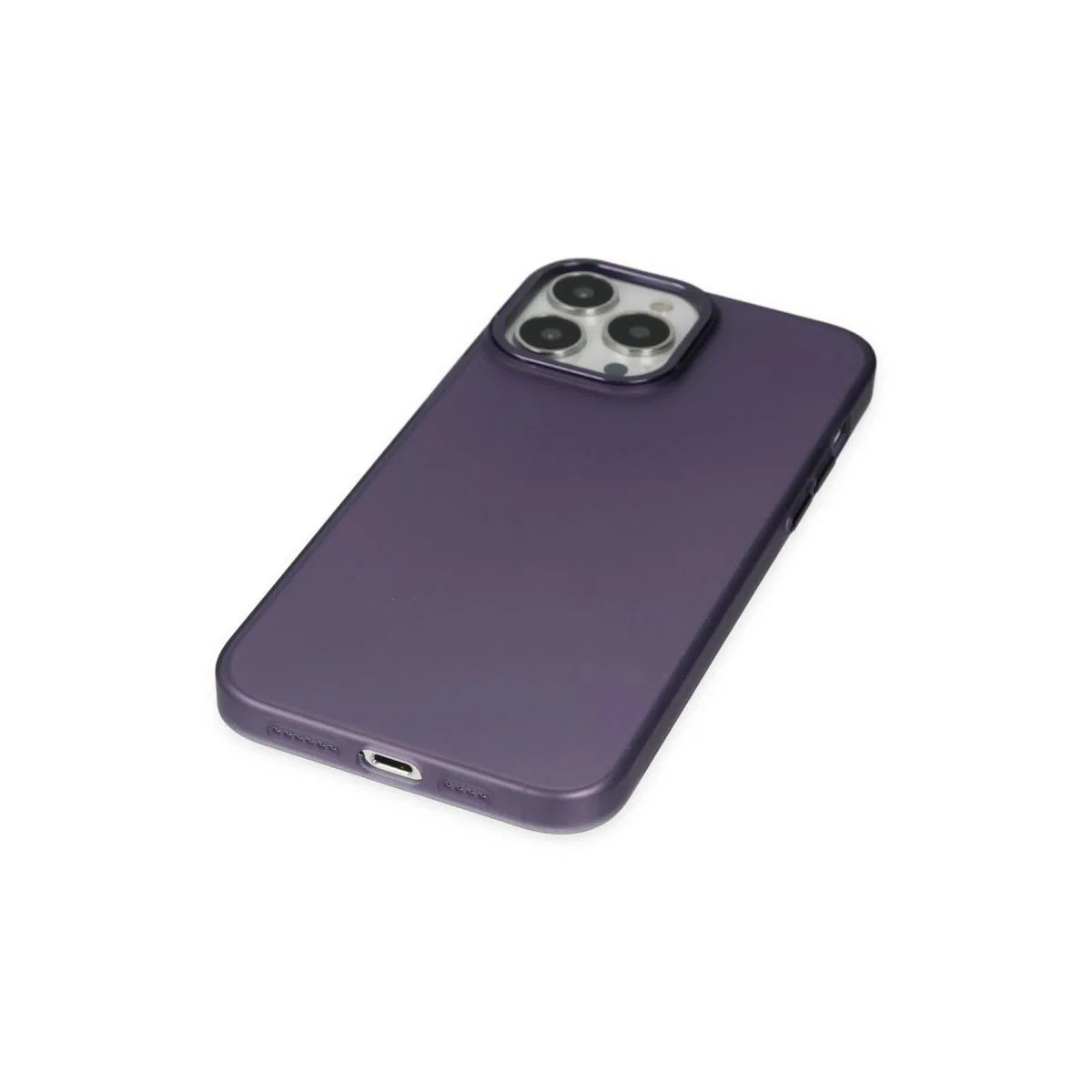 Apple İphone 14 Pro Max Kılıf Modos Metal Kapak - Mor görsel 4