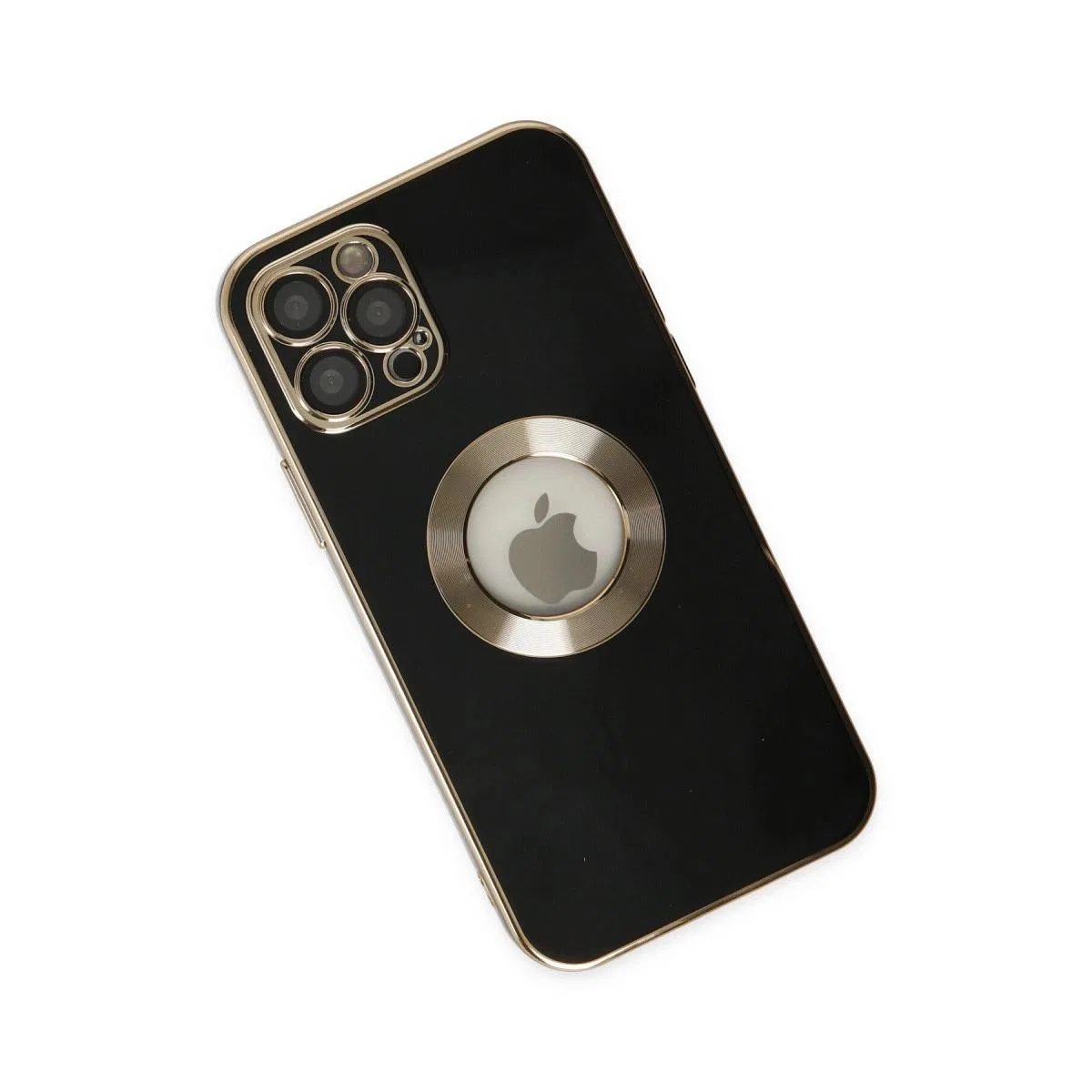 Apple İphone 12 Pro Max Kılıf Store Silikon - Siyah görsel 3