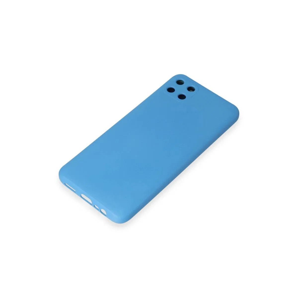 Realme C11 Kılıf Nano İçi Kadife Silikon - Mavi görsel 4
