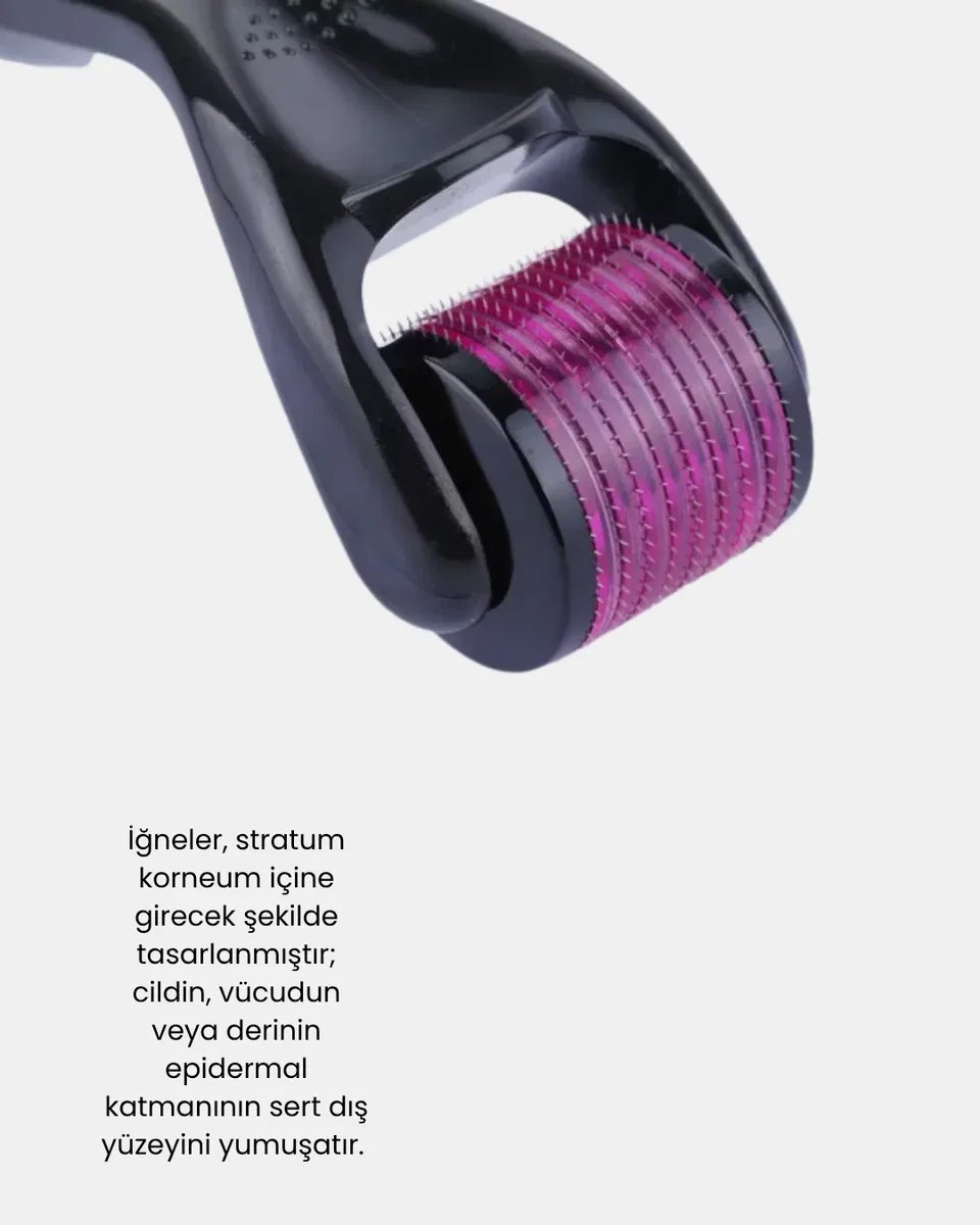 Derma Roller Titanyum İğneli Cilt Yenileyici – Akne, Kırışıklık ve Leke Karşıtı görsel 5