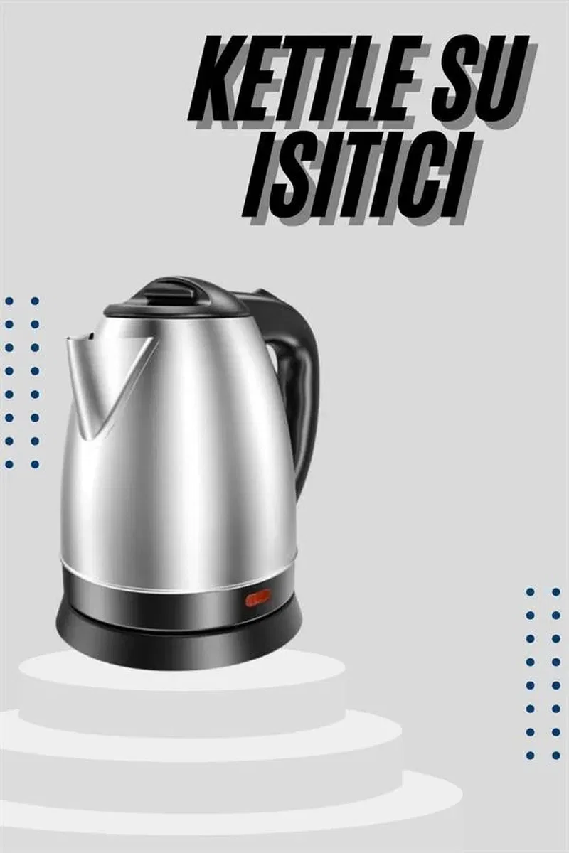 Kettle C F Tipi 220-240V Paslanmaz Çelik Elektrik Kablolu Otomatik Kapanma görsel 2