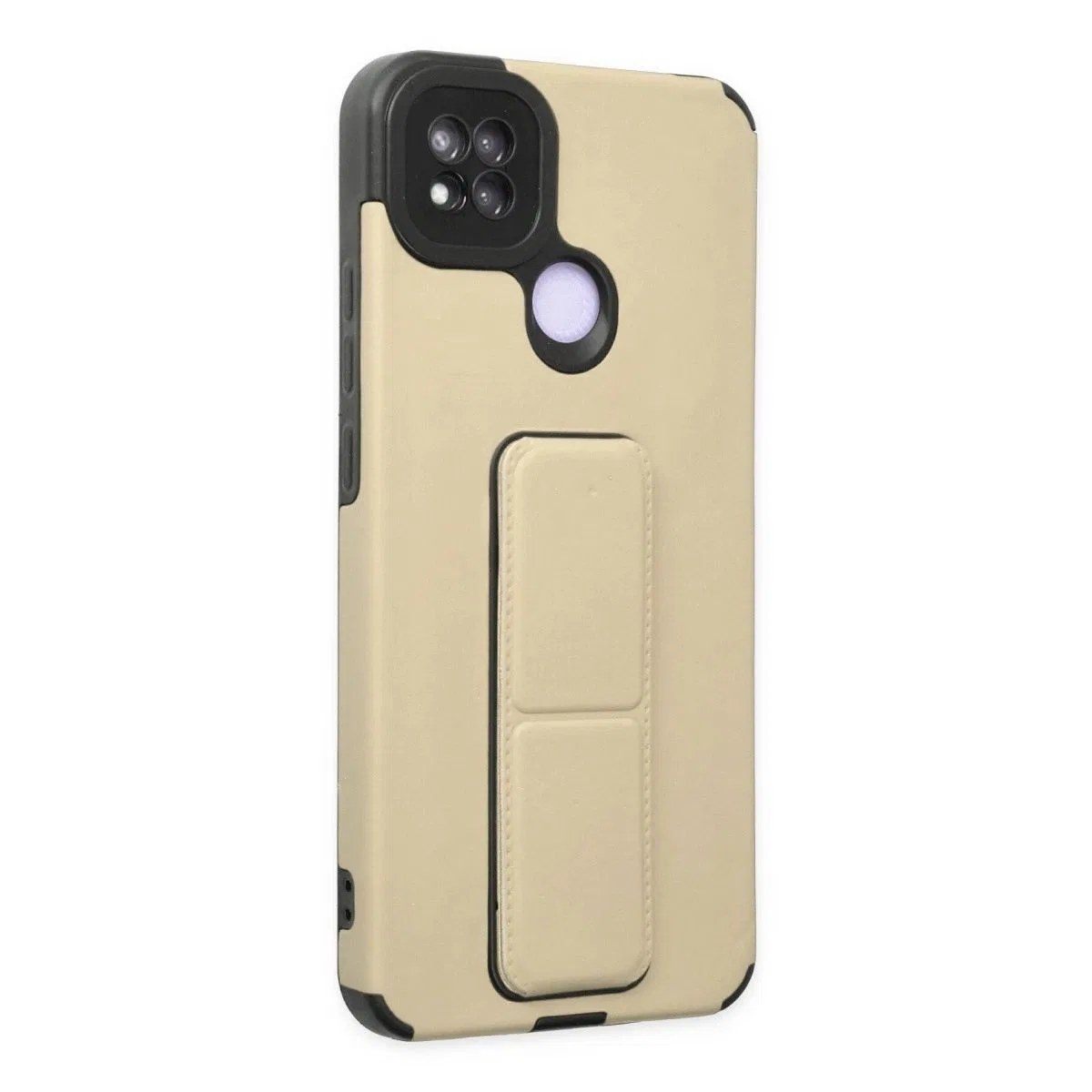 Xiaomi Redmi 9c Kılıf Mega Standlı Silikon - Gold görsel 2