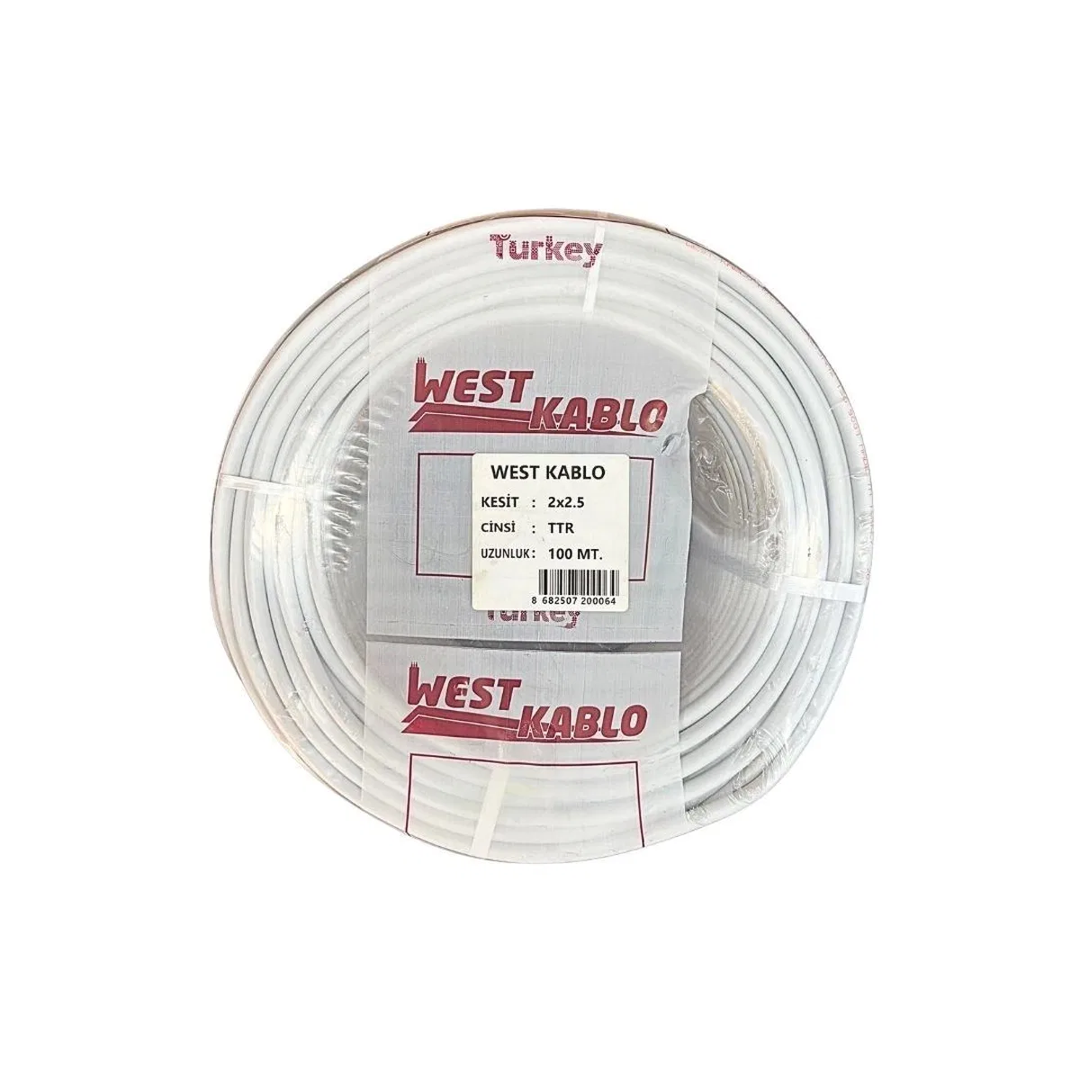 2x2, 5 mm Ttr Elektrik Kablosu 100 Metre