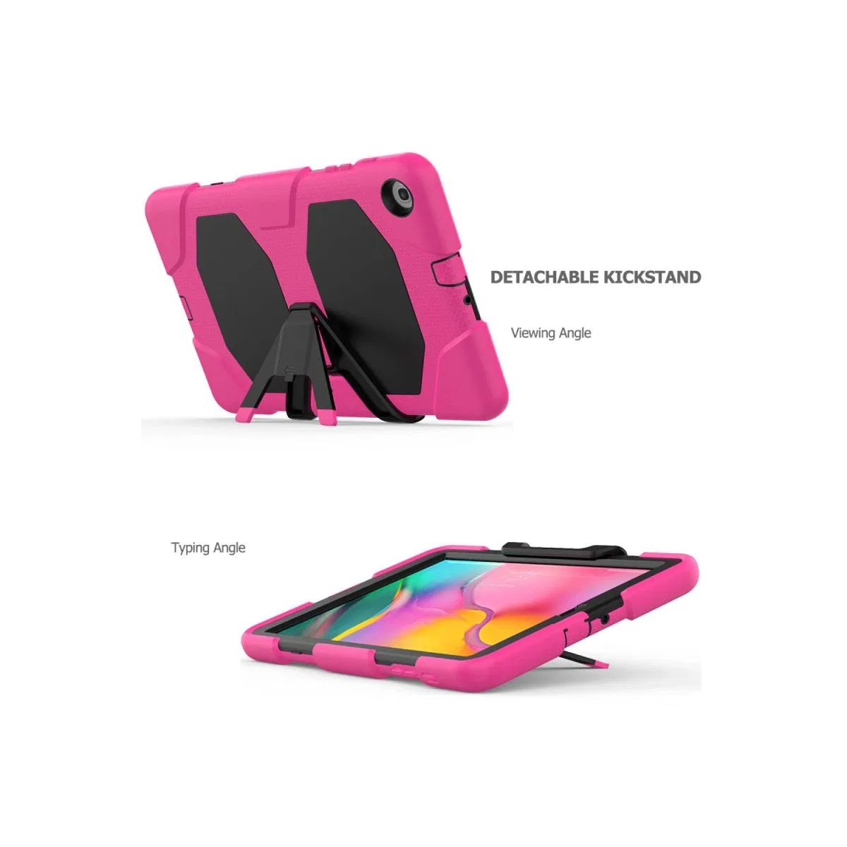 Samsung Galaxy T510 Tab A 10. 1 Kılıf Griffin Tablet Kapak - Pembe görsel 6