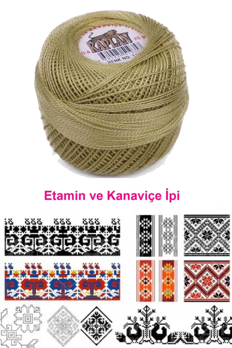 Kaplan Etamin Ve Kanaviçe İpi 8 No Kod/Renk: 118 - Royaleks görsel 2