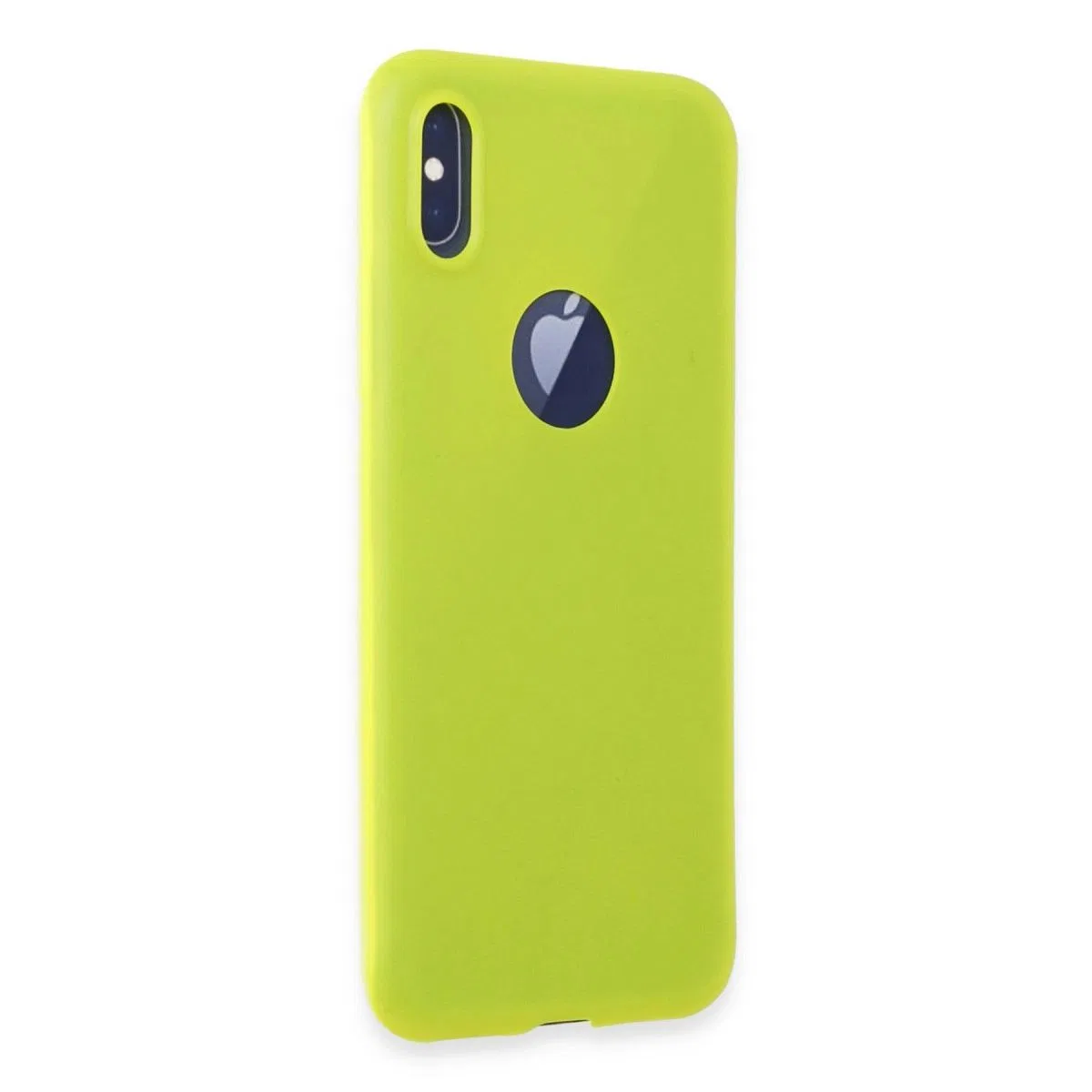 Apple İphone X Kılıf First Silikon - Parlak Sarı görsel 2