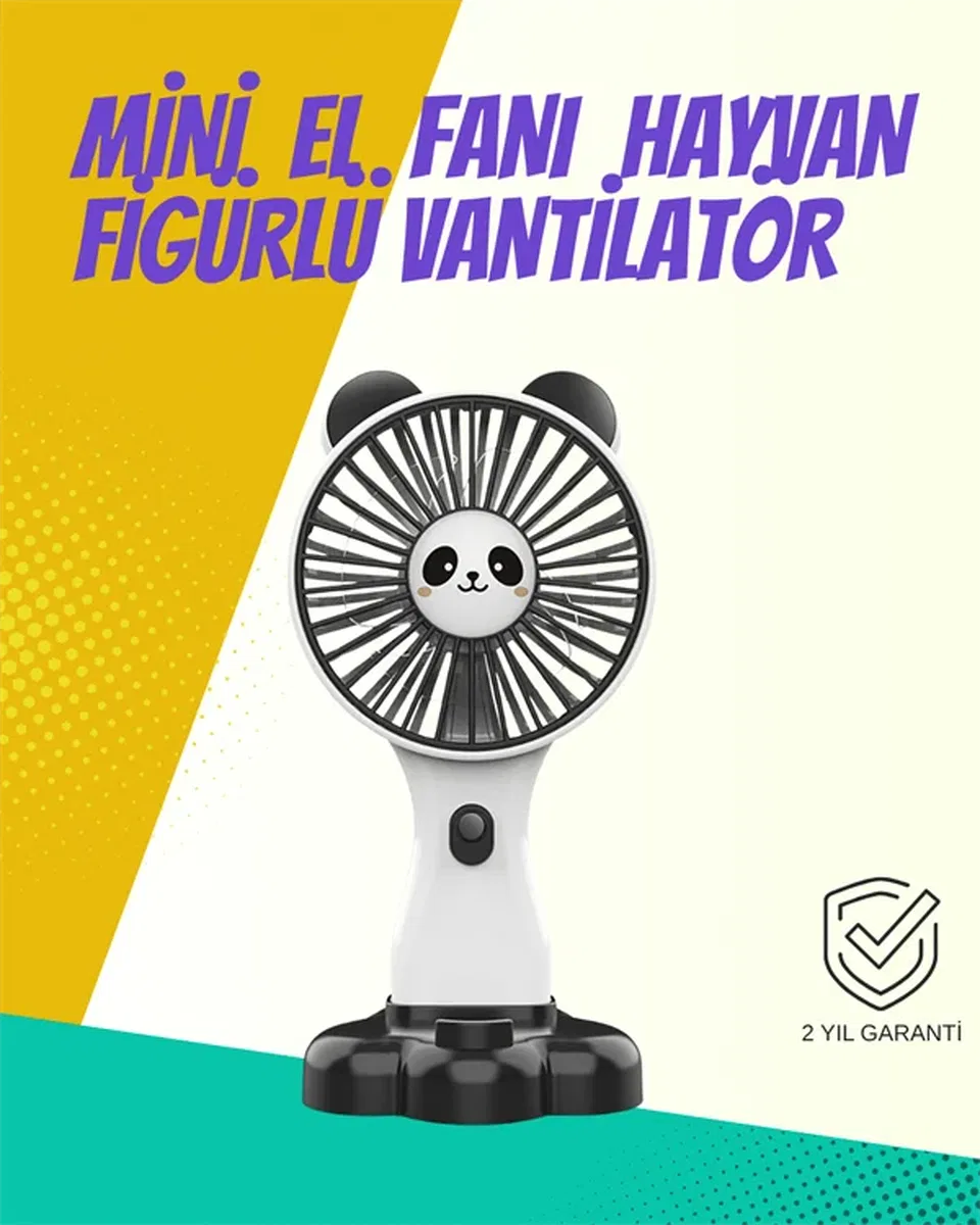 Çok Fonksiyonlu Mini El Fanı – Sessiz & Güçlü Yaz Yardımcısı görsel 2