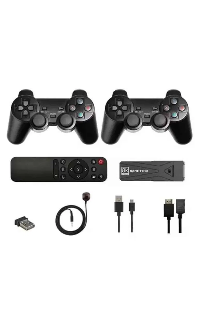 Game Stick Çift Oyun Konsolu Smart TV Game Box 8k Ultra HD 64 Gb görsel 5