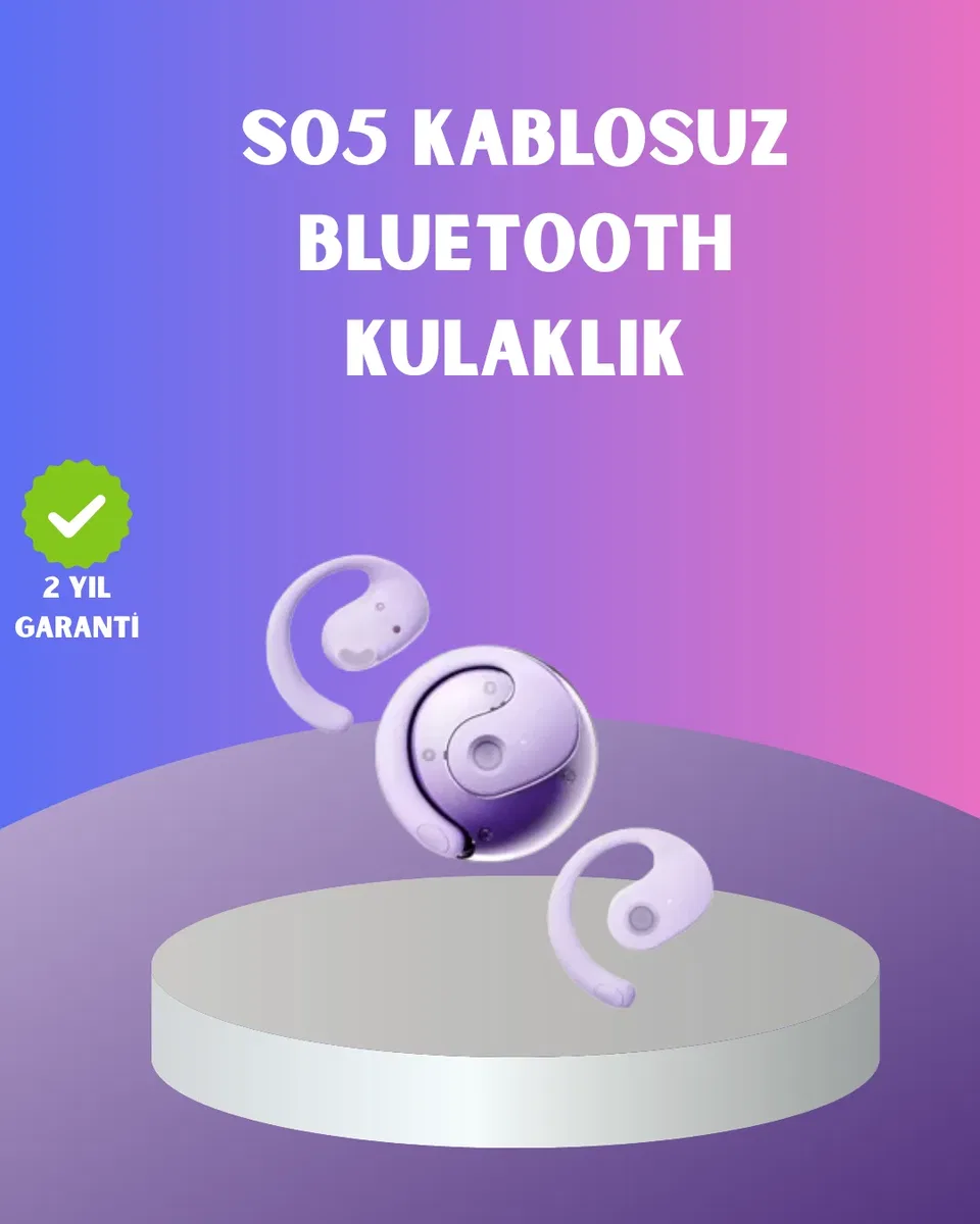 S05 Spor Kulaklığı – Kemik İletimli, Kulak Kını Tıkamayan Yapı
