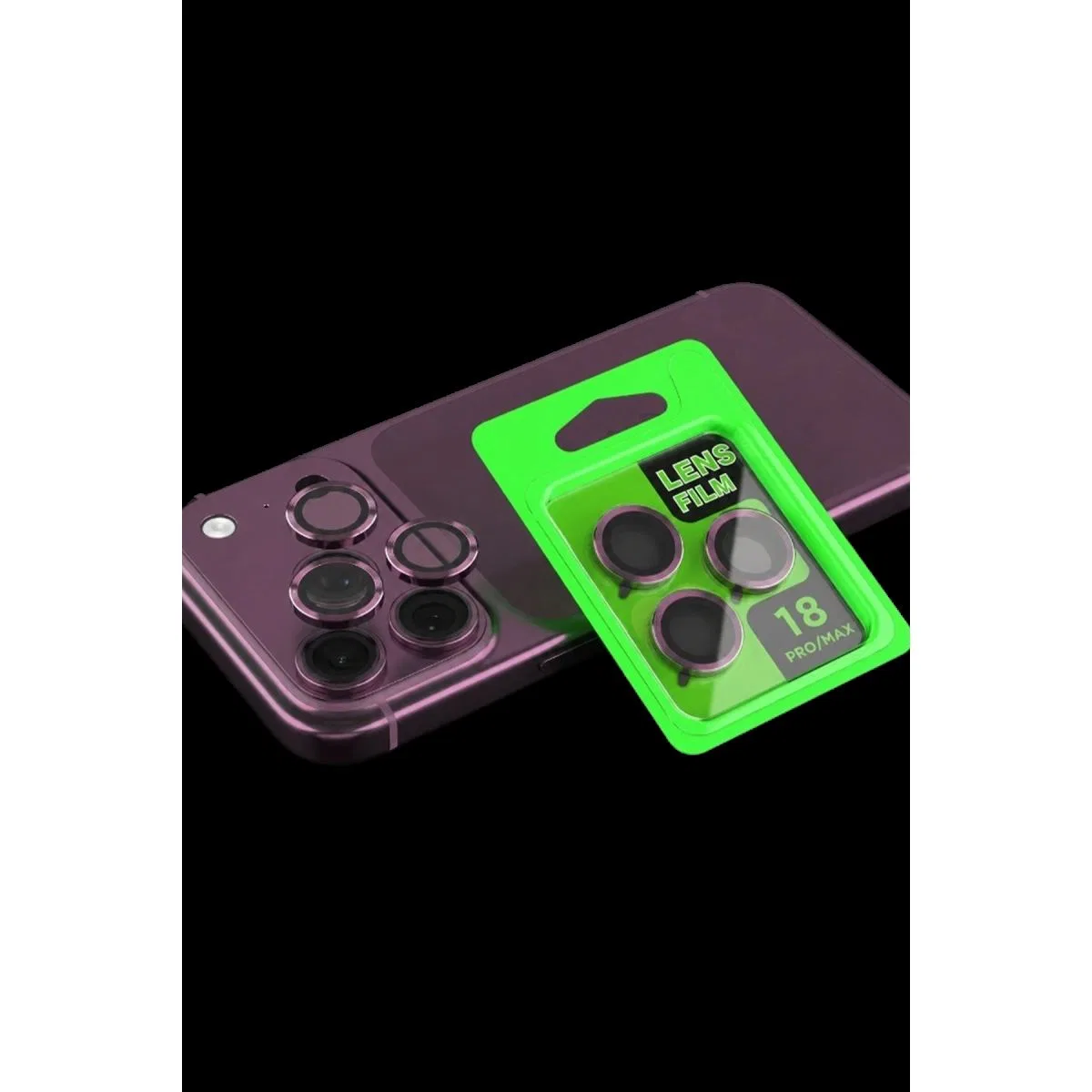 Newface Apple İphone 18 Pro Raze Metal Kamera Lens - Bordo görsel 2