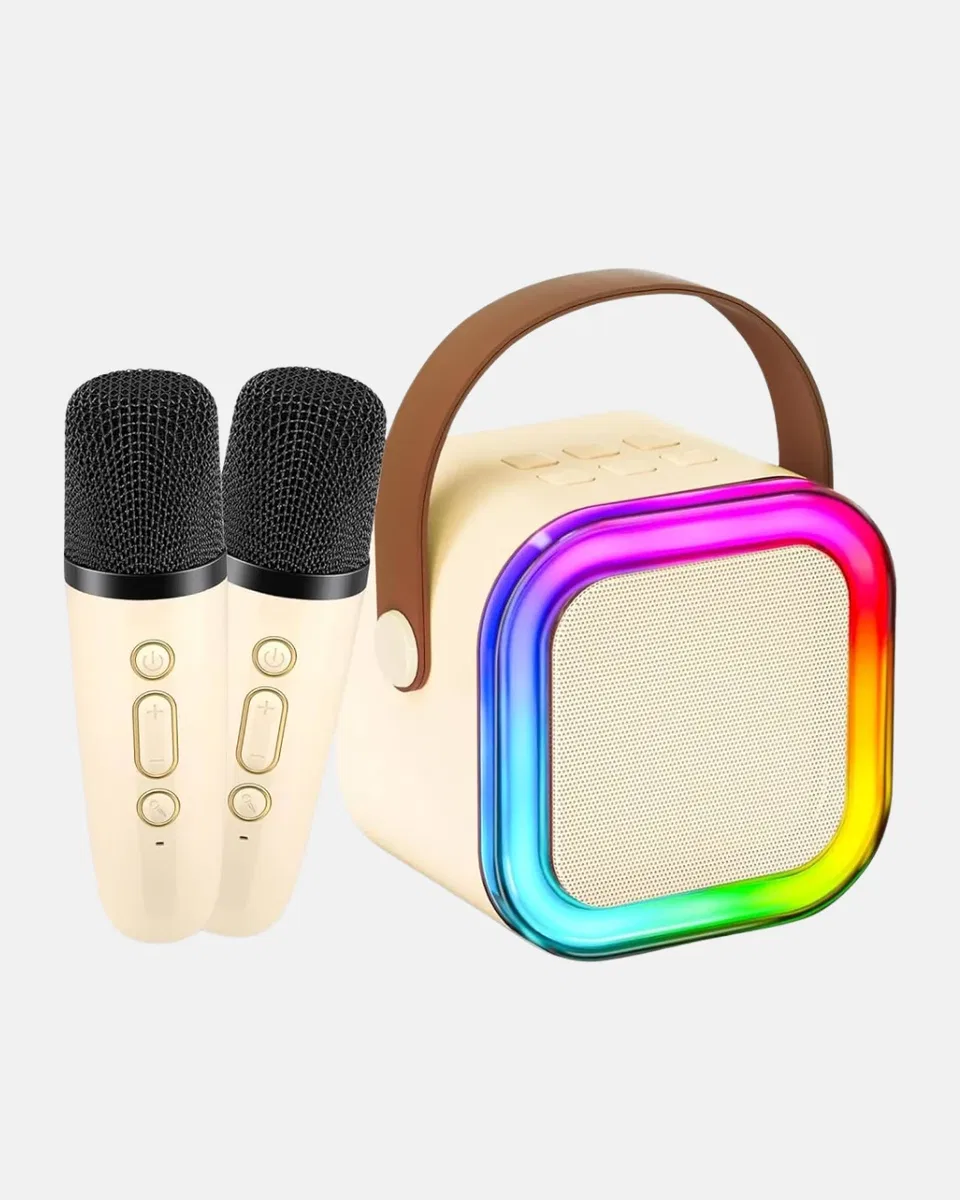 Taşınabilir Karaoke Hoparlör Bluetooth 5. 0 ve Çift Mikrofonlu görsel 4
