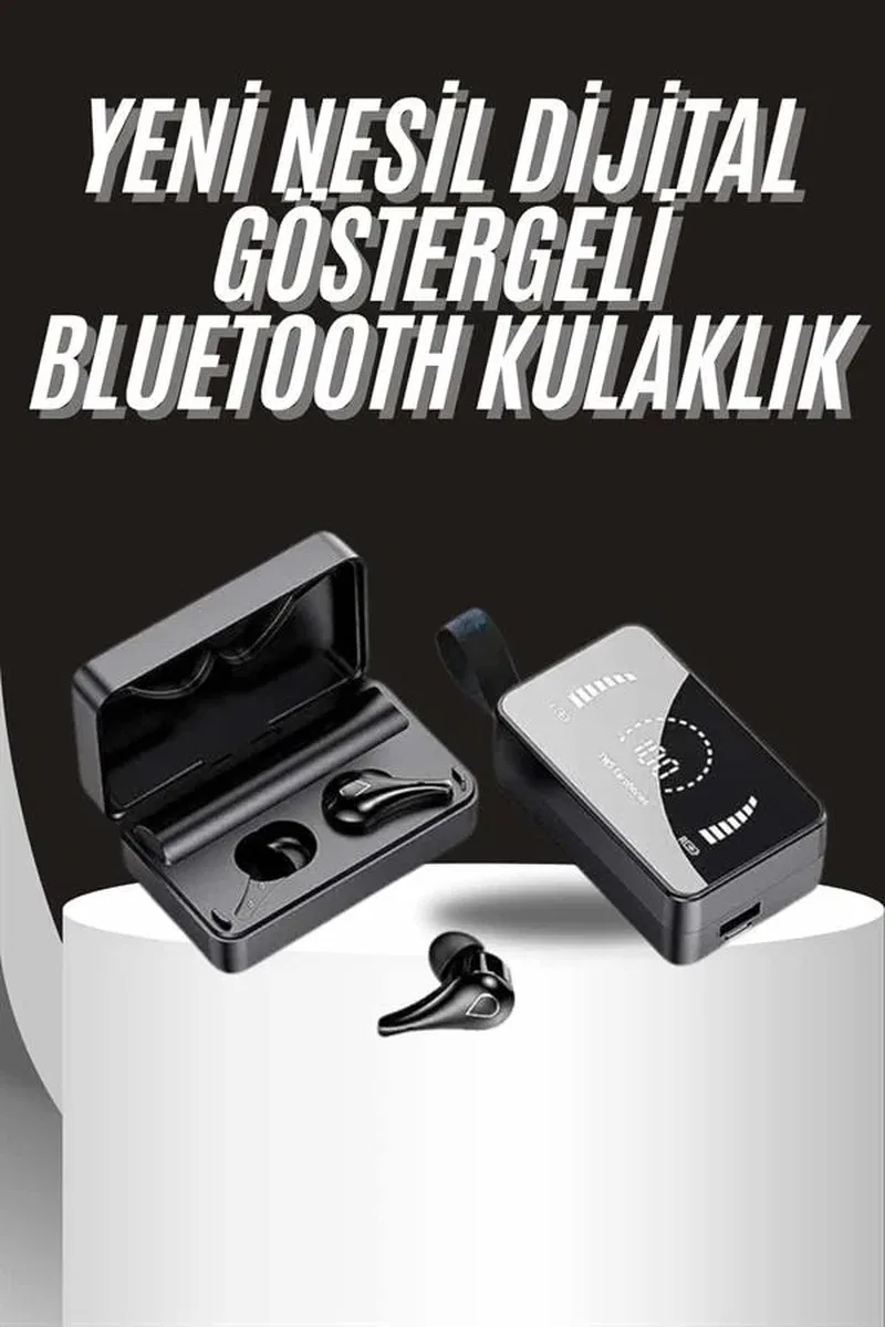 TWS Bluetooth Kulaklık Aynalı Kulaklık Dijital Göstergeli Dokunmatik Kontrol görsel 2