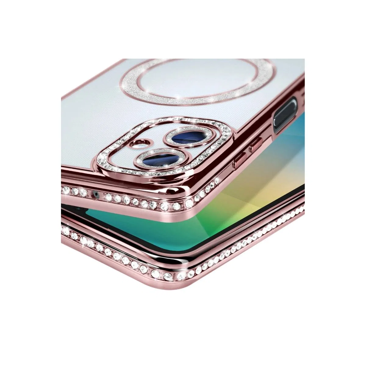 Samsung Galaxy A06 Joke Simli Magneticsafe Kılıf - Pembe görsel 3