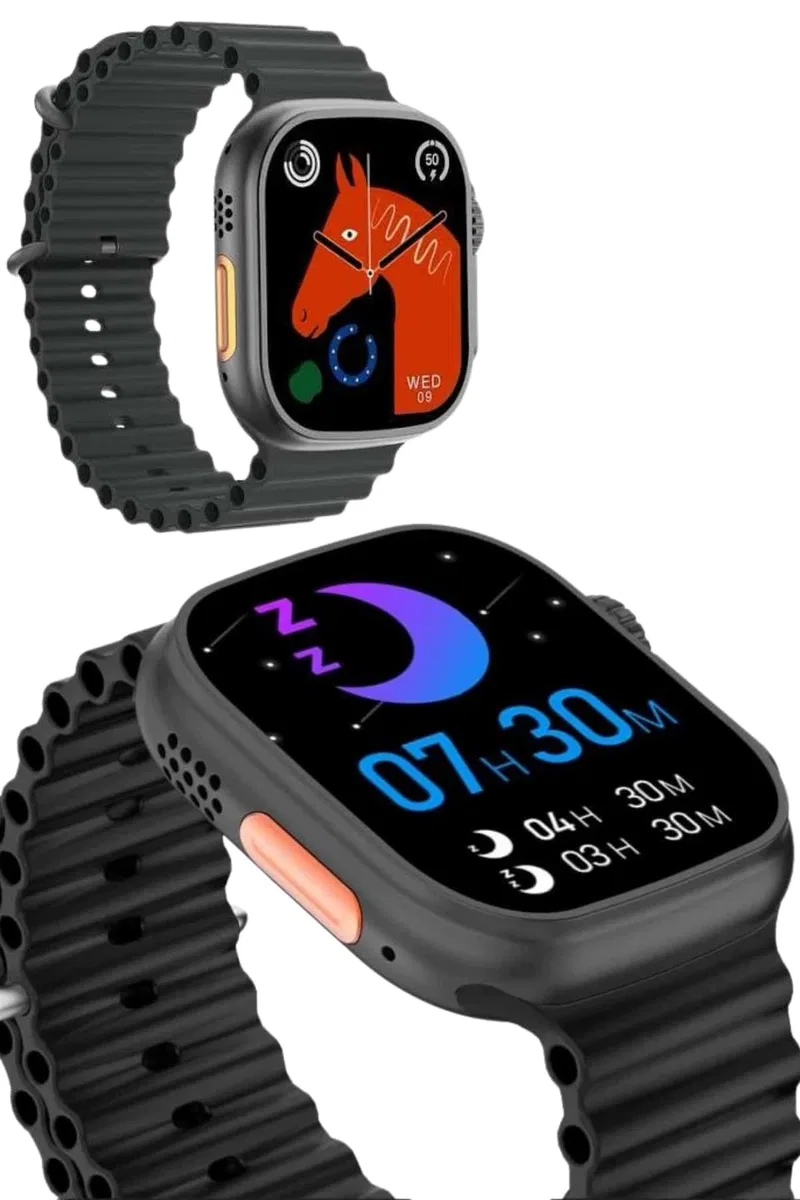 Ultra Akıllı Saat 49 Mm Çift Kordonlu Arama Cevaplama Bluetooth Bağlantılı görsel 3