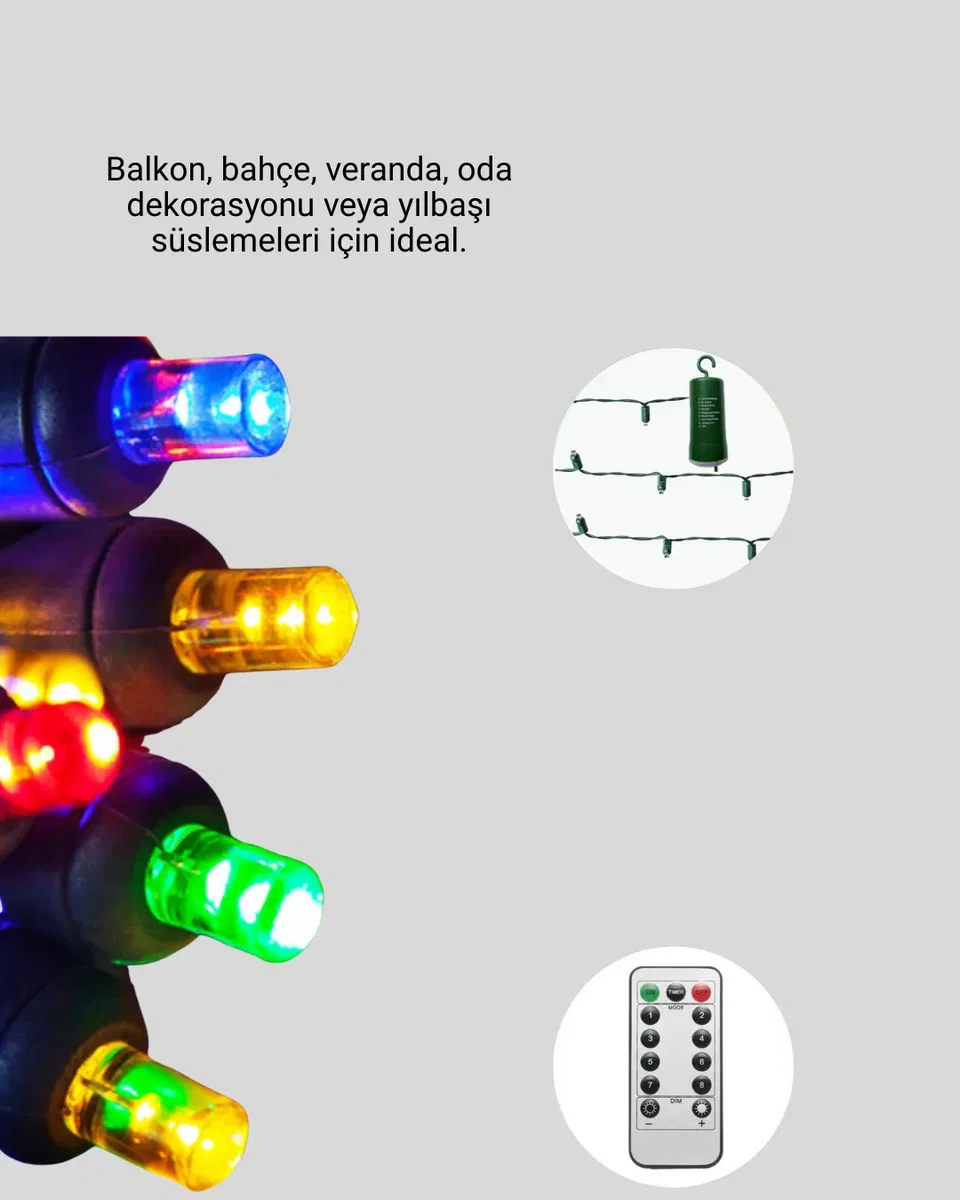 2x2 Metre Perde LED Işık görsel 2