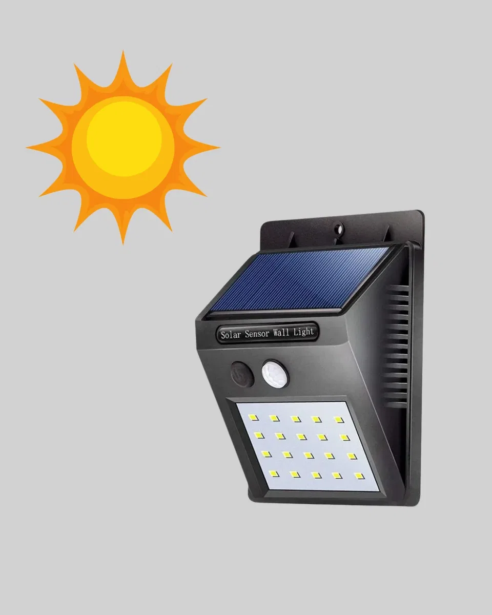 Solar Güçlü LED Dış Mekan Lambası – Güneş Enerjisiyle Şarj Olan Sensörlü Bahçe Işığı görsel 5