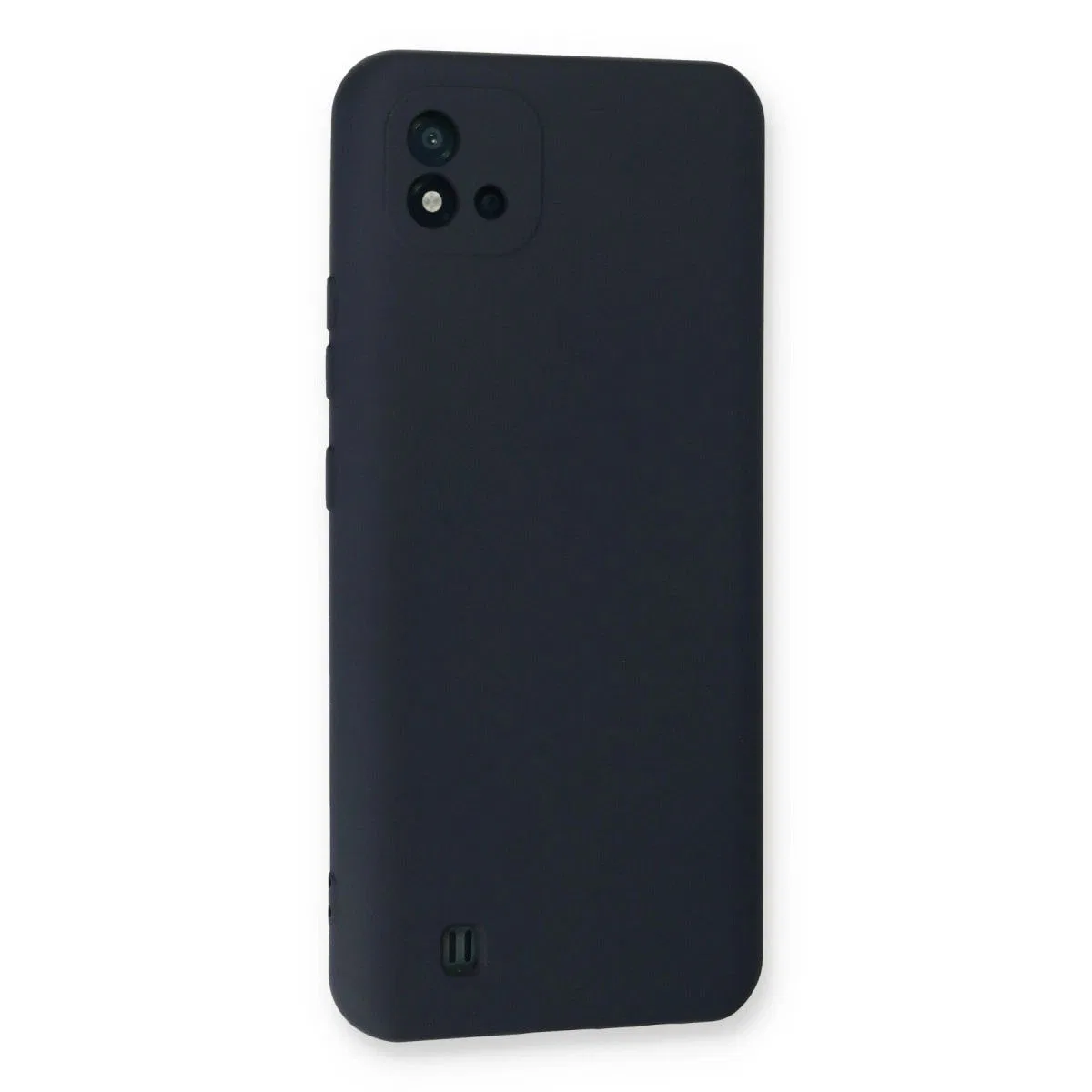 Realme C11 2021 Kılıf Nano İçi Kadife Silikon - Lacivert görsel 3
