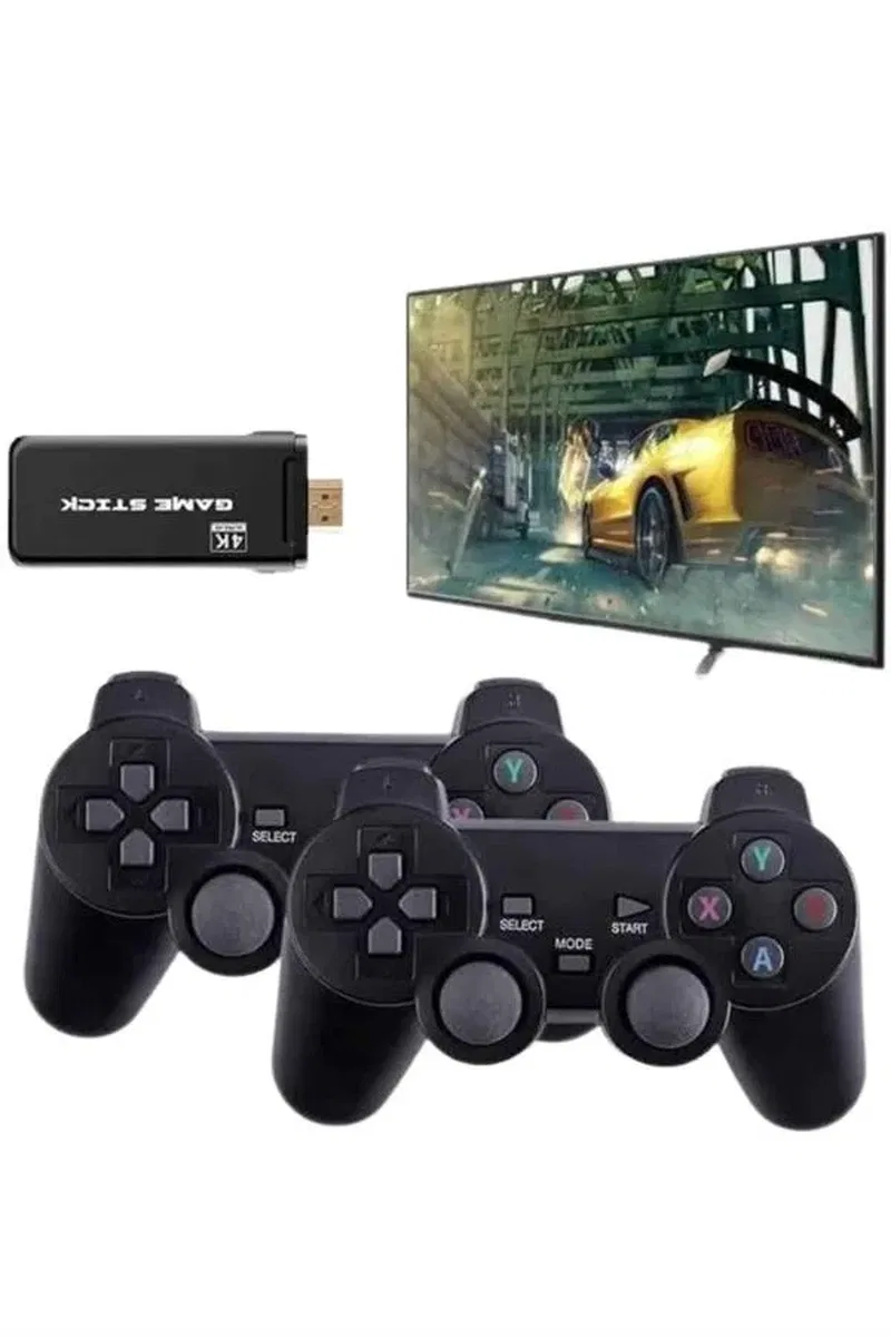 Game Stick El Atarisi 2. 4g Kablosuz Çift Kol Oyunlar 4k Game Stick 3500 Oyunlu Atari Uyumlu görsel 5