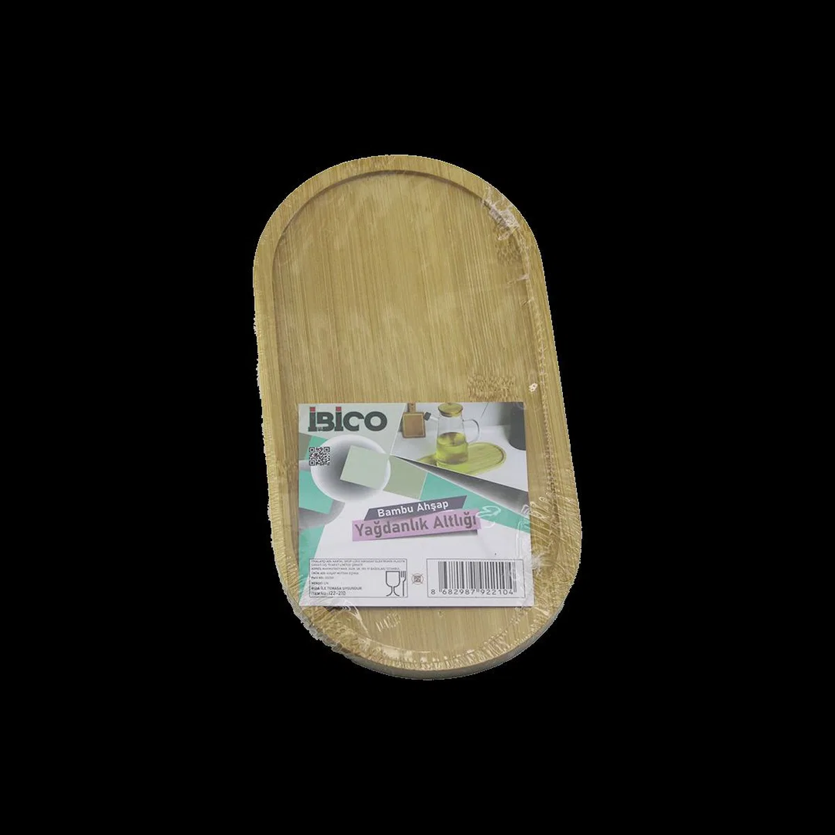 Oval Bambu Mini Tepsi - Yağdanlık Altlık 12 x 23. 3 x 0. 8 cm görsel 2