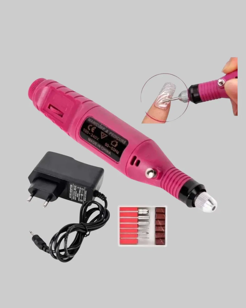 Profesyonel Tırnak Matkap Makinesi – USB Şarjlı, Ayarlanabilir Hız, Düşük Titreşimli ve Sessiz Çalışma görsel 2